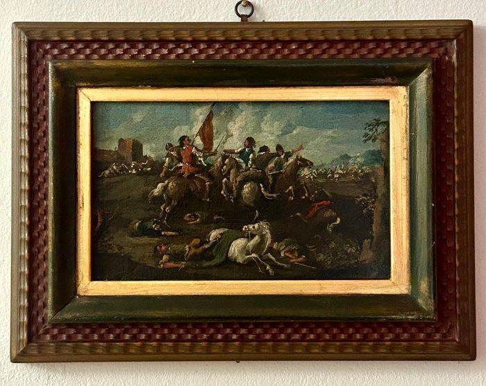 Francesco Simonini (1686-1755), scuola di - Battaglia, Antiek en Kunst, Kunst | Schilderijen | Klassiek