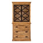 Buffetkast Mangohout Milan 100 En 3 Lades X, Huis en Inrichting, Kasten | Buffetkasten, 100 tot 150 cm, Nieuw, Industriële meubels