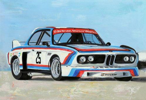 FransmanART (1972) - BMW 3.0 CSL racing 24 hours Le Mans, Verzamelen, Automerken, Motoren en Formule 1