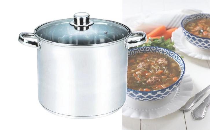 Michelino RVS soeppan - 6 liter, Huis en Inrichting, Keuken | Keukenbenodigdheden, Nieuw, Verzenden