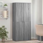 vidaXL Schoenenkast 80x39x178 cm bewerkt hout grijs sonoma, Huis en Inrichting, Verzenden, Nieuw