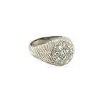 Witgouden ring met diamant 18 krt, Ophalen of Verzenden, Nieuw