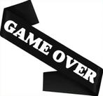 Sjerp Game Over zwart met witte letters, Kleding | Heren, Trouwkleding en Trouwaccessoires, Verzenden, Zwart, Nieuw, Accessoires