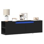 vidaXL Tv-wandmeubel met LED-verlichting 135x31x39,5 cm, Huis en Inrichting, Kasten | Televisiemeubels, Verzenden, Nieuw, Overige houtsoorten