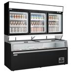 GGM Gastro | Supermarkt wandvriezer - 3 deuren - incl. |, Verzenden, Nieuw in verpakking, Koelen en Vriezen