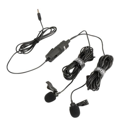 Boya BY-M1DM Duo Lavalier Microfoon, Muziek en Instrumenten, Microfoons, Overige typen, Nieuw, Ophalen of Verzenden