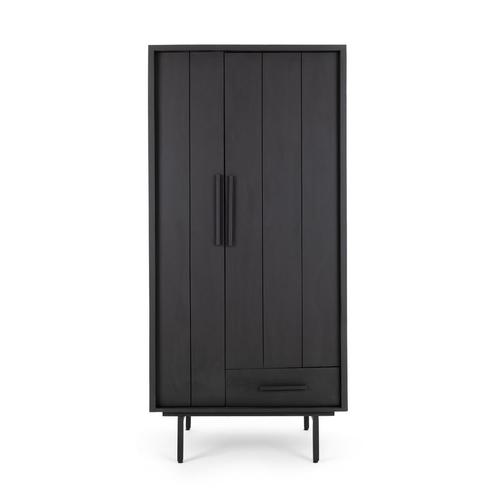 Jayden Black Garderobe Kast 85cm, Huis en Inrichting, Kasten | Kledingkasten, Nieuw, Ophalen of Verzenden
