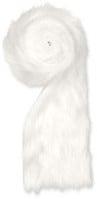 Kunstvel vachtje bontje 11 Wit 10 cm rol 1,2 meter, Hobby en Vrije tijd, Knutselen, Nieuw, Ophalen of Verzenden