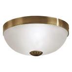 Klassieke plafondlamp Esca brons, Ophalen of Verzenden, Nieuw, Glas, Klassiek/Landelijk