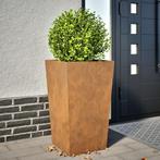 vidaXL Plantenbak 45x45x75 cm weervast staal, Verzenden, Nieuw, Metaal