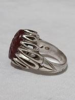Zilver, Oude agaat met een oude uitgehakte afbeelding van, Antiek en Kunst