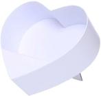 Bloemendoos wit hartvorm karton standaard staand open, Ophalen of Verzenden, Nieuw