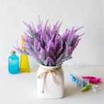 Kunst Boeket met Vaas - Lavendel Plastic Bloemen Luxe, Verzenden, Nieuw