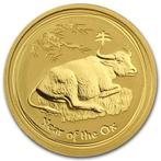Gouden Lunar II - 1/20 oz 2009 Year of the Ox, Verzenden, Losse munt, Goud
