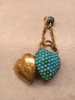Sieraden appliqué - 18 karaat Geel goud Turquoise -