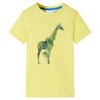 vidaXL Kindershirt 104 geel, Verzenden, Nieuw