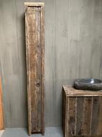 Massief oud houten badkamerkast/handdoekenkast Hugo met deur, Huis en Inrichting, Badkamer | Badkamermeubels, Nieuw, Verzenden