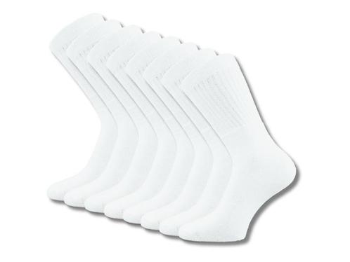 8 paar Bonanza sport/werk sokken - Heavy - Wit, Kleding | Heren, Sokken en Kousen, Verzenden