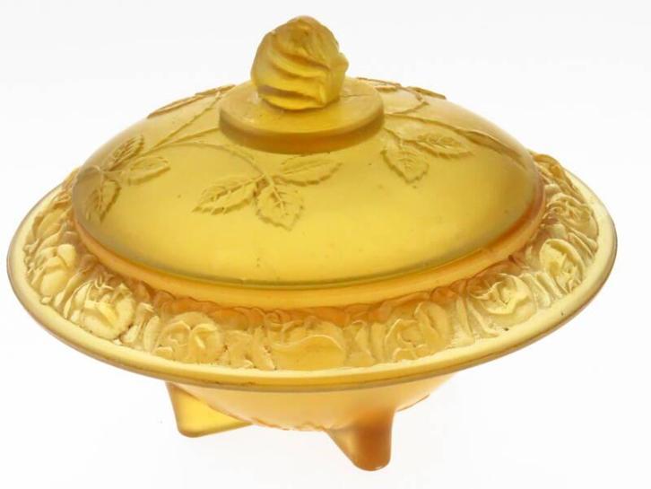 Bonbonière van persglas, Verzamelen, Glas en Borrelglaasjes, Gebruikt, Verzenden