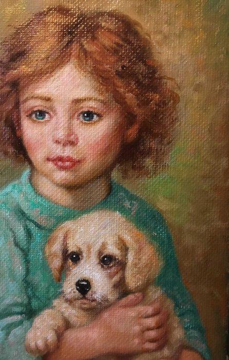 Gaetano Lete (XX-XXI) - Amorevolezza, Antiek en Kunst, Kunst | Schilderijen | Klassiek