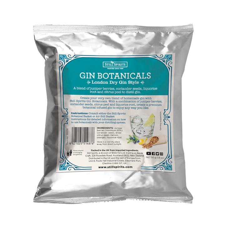 Still Spirits - Gin Botanicals - London dry gin style - 50 g, Huis en Inrichting, Keuken | Potten en Pannen, Overige typen, Nieuw