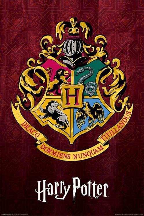 Poster Harry Potter Hogwarts School Crest 61x91,5cm, Verzamelen, Posters, Nieuw, A1 t/m A3, Verzenden