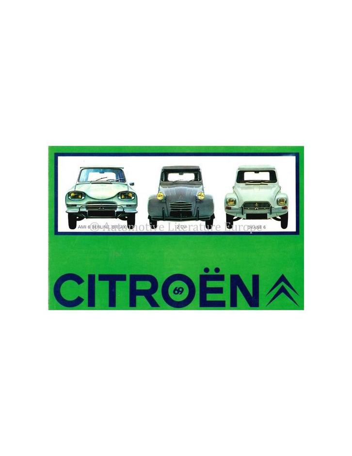1969 CITROËN PROGRAMMA BROCHURE NEDERLANDS, Boeken, Auto's | Folders en Tijdschriften