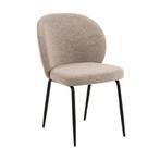 *WOONWINKEL* Beige Eetkamerstoel Met Ronde Rugleuning, Huis en Inrichting, Stoelen, Verzenden, Nieuw