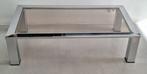 Salontafel - Glas, Chroom - Tafel in chroom met blad van