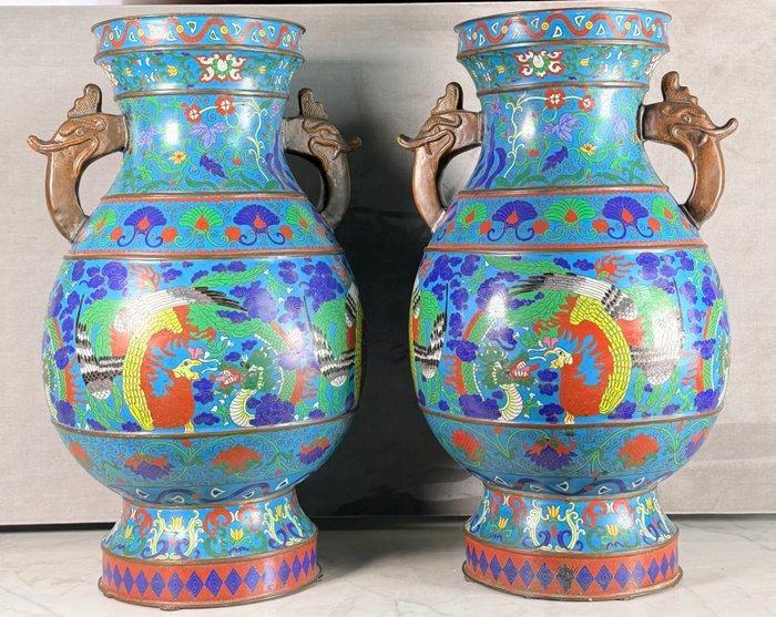 Vaas - Brons - China - late Qing-dynastie, Antiek en Kunst, Antiek | Overige Antiek