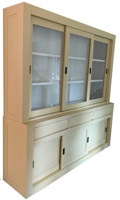 Buffetkast geel Enschede 220cm soft close, Huis en Inrichting, Kasten | Buffetkasten, Ophalen of Verzenden