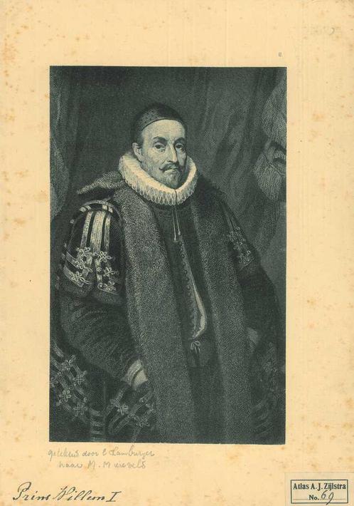 Portrait of William I, Prince of Orange, Antiek en Kunst, Kunst | Etsen en Gravures
