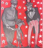 Het Komintern als vondeling op spotprent (lijst optie), Antiek en Kunst, Verzenden