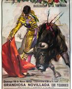 J. Cros Estrems - Cartel Litográfico Original plaza de toros