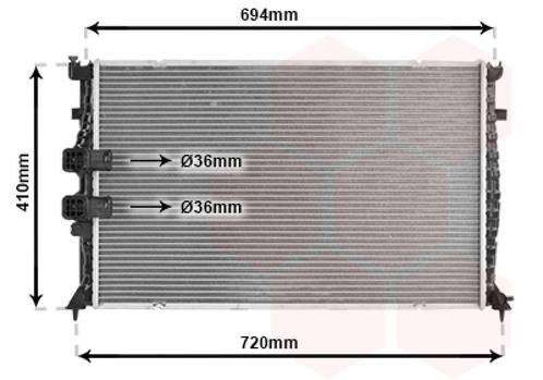 RADIATOR VOOR PEUGEOT 406 8_ 1995-1999 9620002680, Auto-onderdelen, Airco en Verwarming, Nieuw, Ophalen of Verzenden