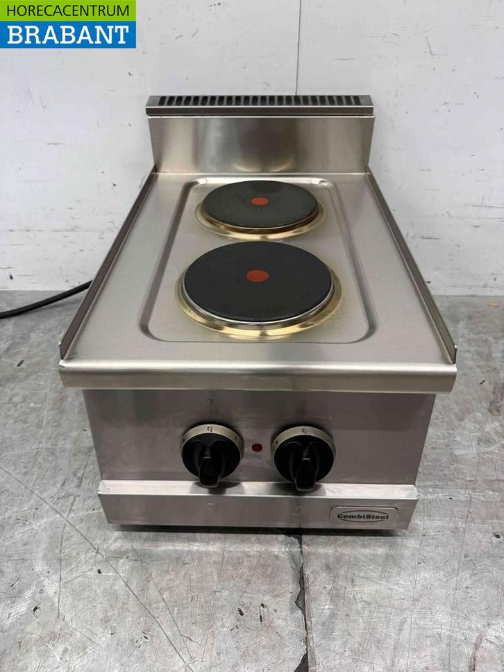 RVS Combisteel 2 Pits Elektrisch Fornuis 400V Horeca, Zakelijke goederen, Horeca | Keukenapparatuur, Gebruikt, Ophalen of Verzenden