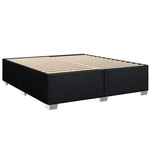 Zwart 2-persoons Bedframe 200x200: Retourdeal!, Huis en Inrichting, Slaapkamer | Bedden, 200 cm, Zwart, Nieuw, Stof, Ophalen of Verzenden