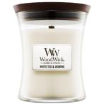 WoodWick White Tea & Jasmine Medium Candle - 275gr, Ophalen of Verzenden, Nieuw, Overige typen