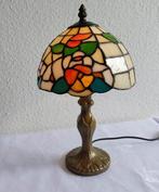 Tiffany Stil - Lampe - Tafellamp - Brons, Glas-in-lood, Antiek en Kunst