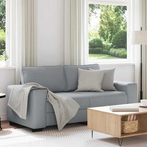 vidaXL 2-zitsbank 140 cm stof lichtgrijs, Huis en Inrichting, Banken | Bankstellen, Nieuw, Stof, Tweepersoons, Verzenden