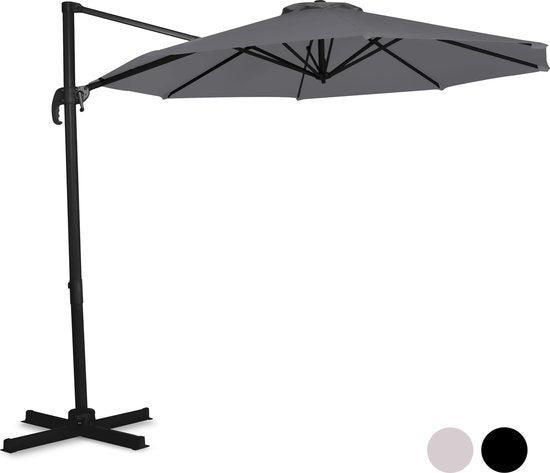 2dekans | VONROC Premium Zweefparasol Bardolino Ø300cm –, Doe-het-zelf en Verbouw, Gereedschap | Overige machines, Zo goed als nieuw
