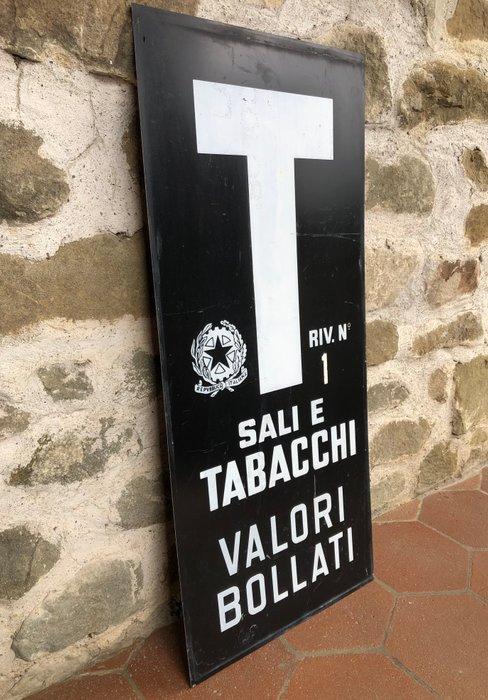 Reclamebord - Zout en Tabak Teken - IJzer, Antiek en Kunst, Antiek | Wandborden en Tegels