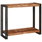vidaXL Wandtafel Multikleur 90 x 33 x 75 cm massief, Huis en Inrichting, Tafels | Salontafels, Verzenden, Nieuw, Overige houtsoorten
