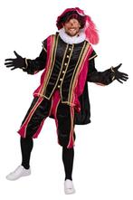 Pietenpak Bilbao met Cape Zwart-Pink - XS, Diversen, Sinterklaas, Verzenden, Nieuw