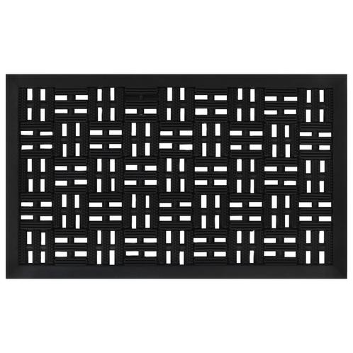 vidaXL Deurmat rechthoekig 45x75 cm rubber, Tuin en Terras, Deurmatten, Nieuw, Verzenden
