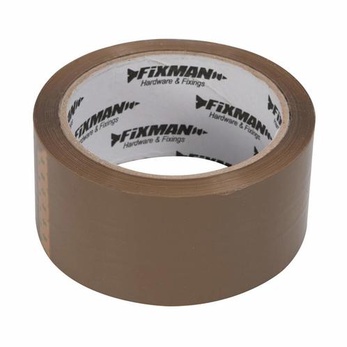 Fixman Sterke bruine inpaktape - 48 mm x 66 meter - scheu..., Doe-het-zelf en Verbouw, Gereedschap | Handgereedschap, Nieuw, Ophalen of Verzenden