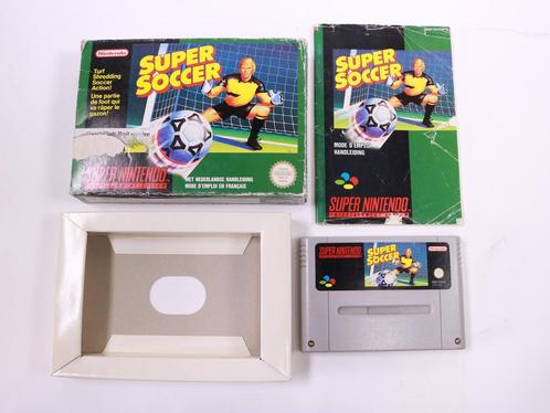 SNES - Super Soccer - Boxed CIB (D-Grading), Spelcomputers en Games, Games | Nintendo Super NES, Ophalen of Verzenden