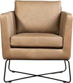 Grijze leren moderne design fauteuils - Rancho Leer Stone (, Huis en Inrichting, Nieuw, Ophalen of Verzenden, 50 tot 75 cm, Leer