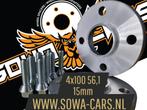 Spacers 15mm 4x100 56,1 mini cooper one coupe Spoorverbreder, Ophalen of Verzenden
