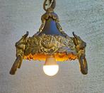 Armatuur - Plafondlamp - Brons - Eikellamp - Faunkoppen, Antiek en Kunst